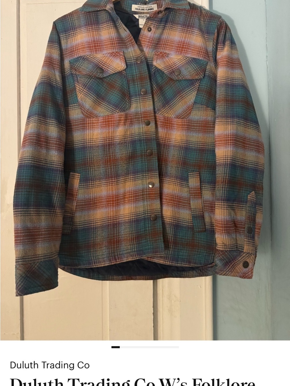 Set of 2 Duluth Trading Co W’s Folklore Insulated Shaket - EUC